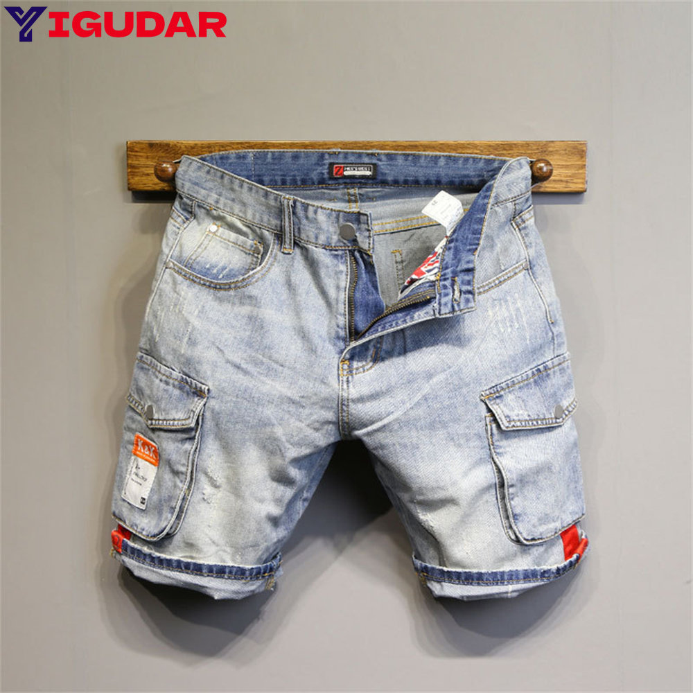 Streetwear Brand Denim - Shorts en jean pour hommes de